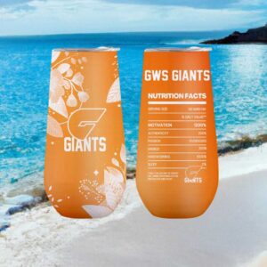 Gws Giants Afl Nutrition Facts Orange Tumbler Design