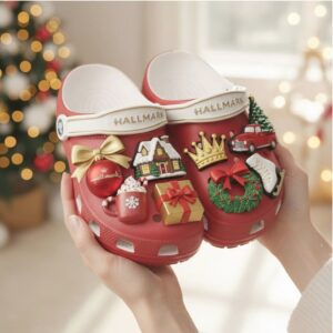 Hallmark Christmas Classic Lined Clog with Holiday Charms