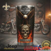 Custom Name Harley Davidson Flaming Skull Travel Tumbler Custom Name Harley Davidson Flaming Skull Travel Tumbler