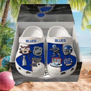 Hockey Season St. Louis Blues Custom Crocs