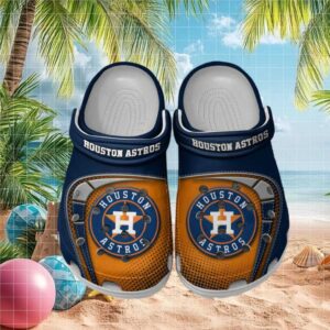 Houston Astros Mlb Baseballs Clogs Navy Orange