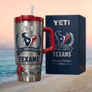 Houston Texans 25th Anniversary NFL Fan Edition 40oz Insulated Tumbler