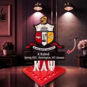 Huntington, WV Alumni Chapter K Kubed Fraternity Keepsake Desktop Ornament