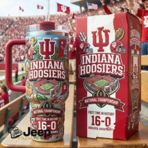 IU Hoosiers 16 0 Unbeaten Untouchable National Championship Stadium Art Tumbler