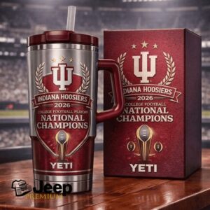Indiana Hoosiers 2026 National Champions Commemorative 40oz Tumbler