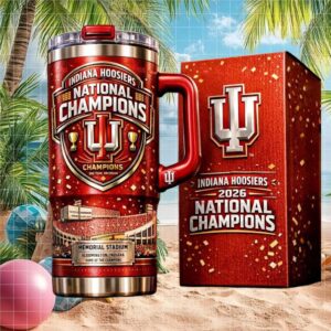 Indiana Hoosiers 2026 National Champions Memorial Stadium Victory Tumbler