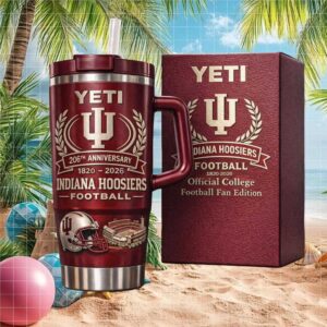 Indiana Hoosiers 206th Anniversary Official College Football Fan Edition Tumbler