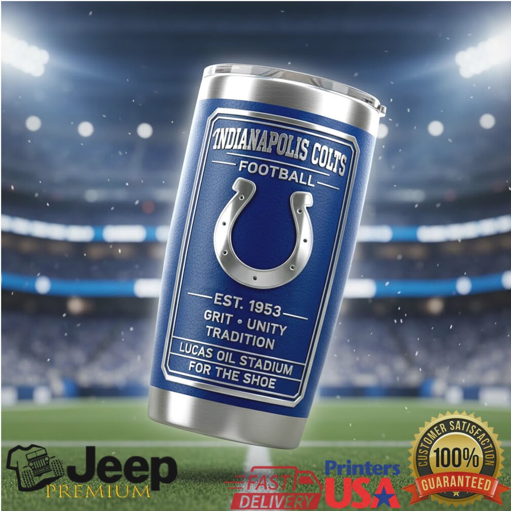 Indianapolis Colts Classic Crew Stainless Steel Tumbler Indianapolis Colts Classic Crew Stainless Steel Tumbler