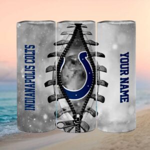 Indianapolis Colts Tumbler Ribcage Custom Name Tumbler Design