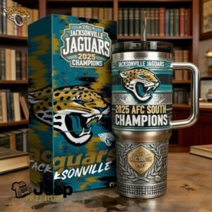 Jacksonville Jaguars 2025 AFC South Champions Commemorative Tumbler