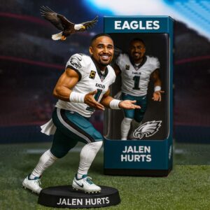 Jalen Hurts Philadelphia Eagles Action Figure Desktop Ornament