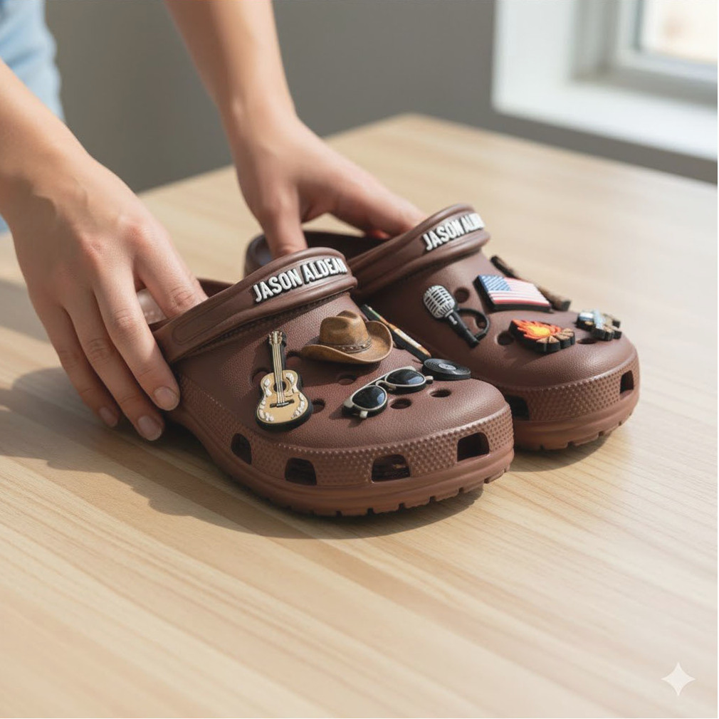 Jason Aldean Crocs With Charms Jason Aldean Crocs With Charms