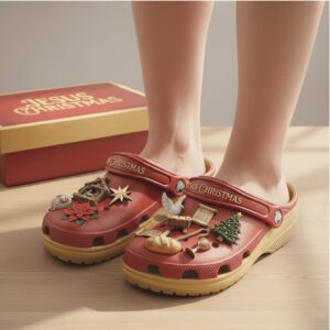 Jesus Christmas Nativity Scene Clogs Crocs