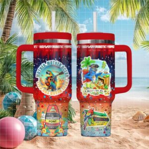 Jimmy Buffett Mother Mother Ocean Key West Pirate Parrot 40oz Tumbler