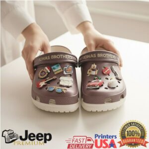 Jonas Brothers Crocs Clogs with Charms