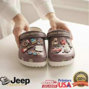 Jonas Brothers Crocs Clogs with Charms