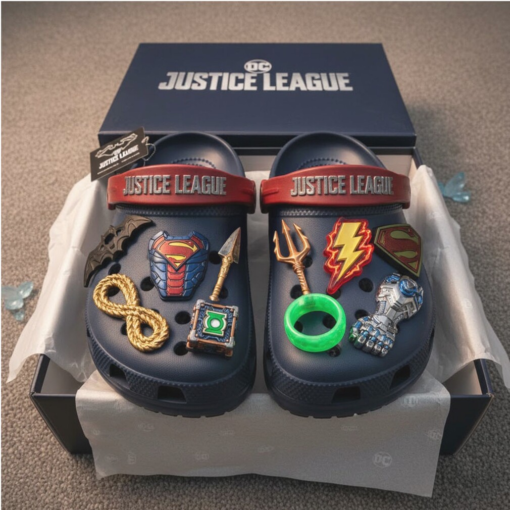Justice League Character Charms Classic Clogs Justice League Character Charms Classic Clogs