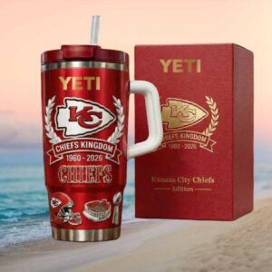 Kansas City Chiefs Kingdom 1960 2026 Anniversary Edition Red Insulated Tumbler