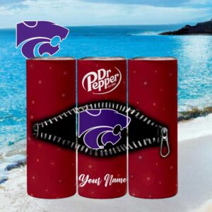 Kansas State Wildcats Dr Pepper Big 12 Zipper Tumbler