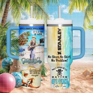 Kenny Chesney “No Shoes, No Shirt, No Problem” Beach Fan Tumbler