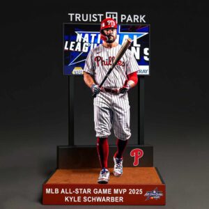 Kyle Schwarber Philadelphia Phillies 2025 MLB All Star Game MVP Desktop Ornament