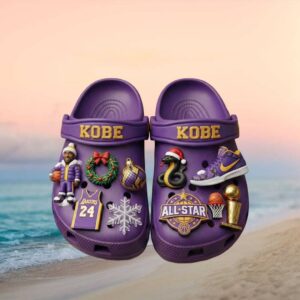 LA Lakers Basketball Themed Purple Clogs Kobe Edition