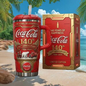 Limited Edition Coca Cola 140th Anniversary 1886 2026 Tumbler
