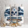 Los Angeles Blue Sugar Skull Skinny Tumbler Los Angeles Blue Sugar Skull Skinny Tumbler
