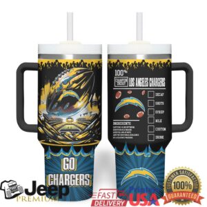 Los Angeles Chargers 100% Champion Care Energy Tumbler
