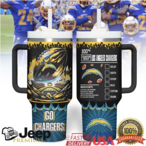 Los Angeles Chargers 100% Champion Care Energy Tumbler