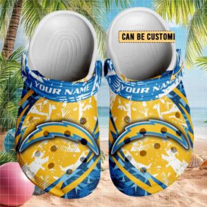 Los Angeles Chargers Personalized Nfl Team Clogs