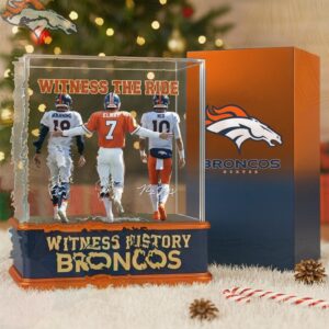 Manning, Elway, and Nix Witness The Ride Broncos Collectible Ornament Manning, Elway, and Nix Witness The Ride Broncos Collectible Ornament