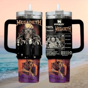 Megadeth Metal Band “100% Passion” Vic Rattlehead 40oz Tumbler