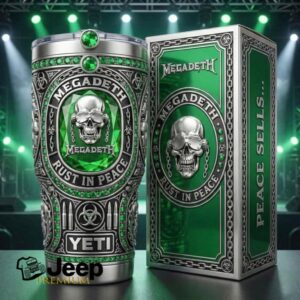 Megadeth Peace Sells Rust In Peace Radioactive Green Limited Edition 40oz Tumbler