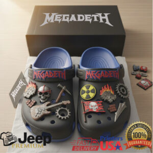 Megadeth 'Vic Rattlehead' Thrash Metal Clogs