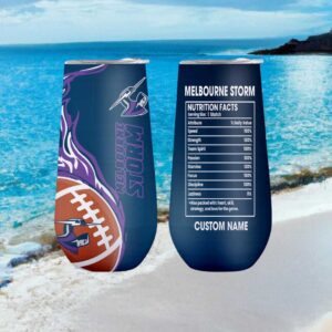 Melbourne Storm Nrl Nutrition Facts Personalized Tumbler