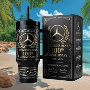 Mercedes Benz 100th Anniversary 1926 2026 Limited Edition 40oz Tumbler with Gift Box