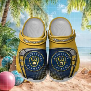 Milwaukee Brewers Mlb Licensed Style Custom Clogs