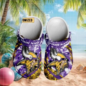 Minnesota Vikings Personalized Nfl Fan Clogs