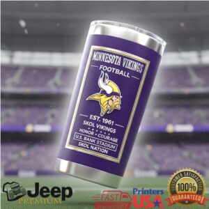 Minnesota Vikings Stainless Steel Insulated Tumbler