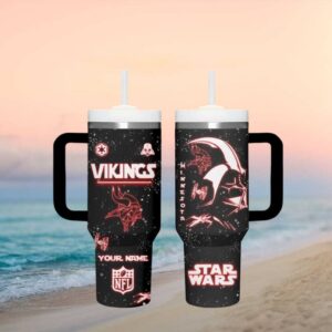 Minnesota Vikings Star Wars Vader Tumbler Wrap