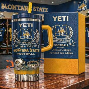 Montana State Bobcats 133rd Anniversary Official Football Fan Tumbler