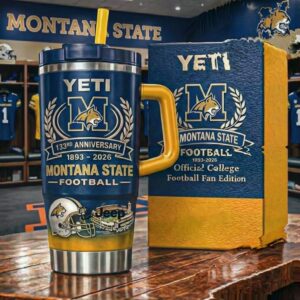 Montana State Bobcats 133rd Anniversary Official Football Fan Tumbler