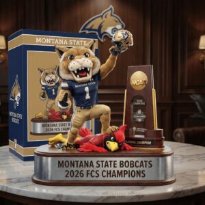 Montana State Bobcats 2026 FCS Champions Desktop Ornament