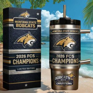 Montana State Bobcats 2026 FCS Champions Limited Edition 40oz Stainless Steel Tumbler