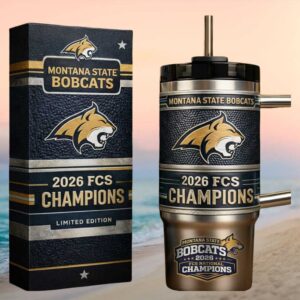 Montana State Bobcats 2026 FCS Champions Limited Edition 40oz Stainless Steel Tumbler