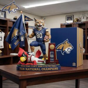 Montana State Bobcats FCS Champions Commemorative Statue Desktop Ornament