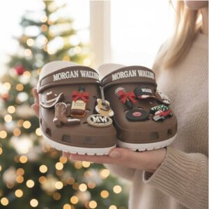 Morgan Wallen Christmas Crocs Clogs with Charms
