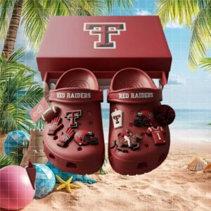 NCAA Texas Tech Red Raiders Slip On Clog Style Crocs