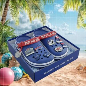 NFL Buffalo Bills Classic Crocs with Jibbitz Charms